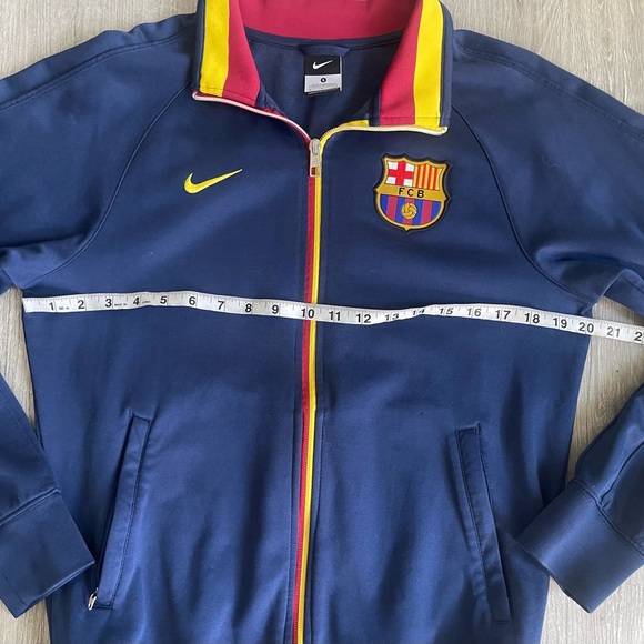 Nike FC Barcelona Track Jacket Men’s Size Small Navy Blue - Picture 5 of 6